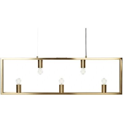 Lámpara colgante de 5 luces de latón Beliani - Iluminación de techo Lámpara colgante de 5 luces de latón Beliani - Iluminación de techo