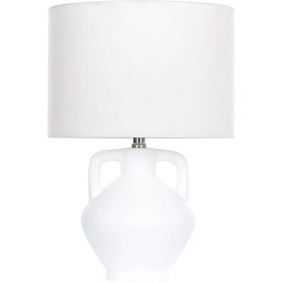 Beliani Keramik Tischlampe Weiß LABRADA - Tischlampe Beliani Keramik Tischlampe Weiß LABRADA - Tischlampe