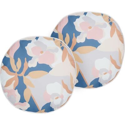 Beliani Outdoor Kissen Set VEREZZI - Blumenmuster 40x40cm Beliani Outdoor Kissen Set VEREZZI - Blumenmuster 40x40cm