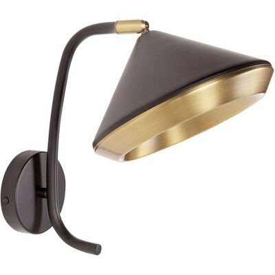 Beliani Wandleuchte Schwarz Kupfer Metall 20 x 30 x 28 cm Spotlights Kegelshirm Innen Modern Industriell Wohnzimmer Schlafzimmer - Wandleuchte Beliani Wandleuchte Schwarz Kupfer Metall 20 x 30 x 28 cm Spotlights Kegelshirm Innen Modern Industriell Wohnzimmer Schlafzimmer - Wandleuchte
