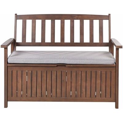Banc de jardin Beliani avec rangement SOVANA - Mobilier extérieur rustique - Publicité Banc de jardin Beliani avec rangement SOVANA - Mobilier extérieur rustique - Publicité