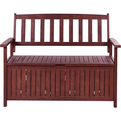 Banque de jardin Beliani SOVANA - Bois d'acacia 120cm - Style rustique - Publicité Banque de jardin Beliani SOVANA - Bois d'acacia 120cm - Style rustique - Publicité