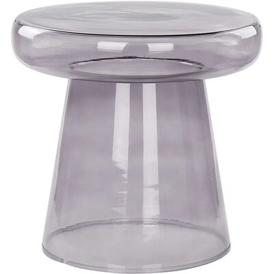 Table d'appoint en verre gris Beliani - Table d'appoint - Publicité Table d'appoint en verre gris Beliani - Table d'appoint - Publicité