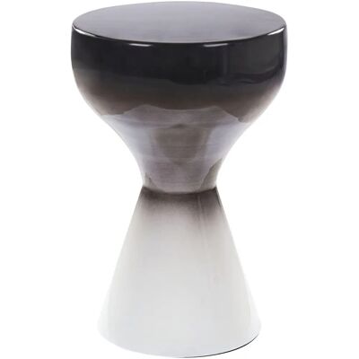 Beliani Table d'Appoint Noir et Blanc en Fer Moderne - Table d'Appoint - Publicité Beliani Table d'Appoint Noir et Blanc en Fer Moderne - Table d'Appoint - Publicité
