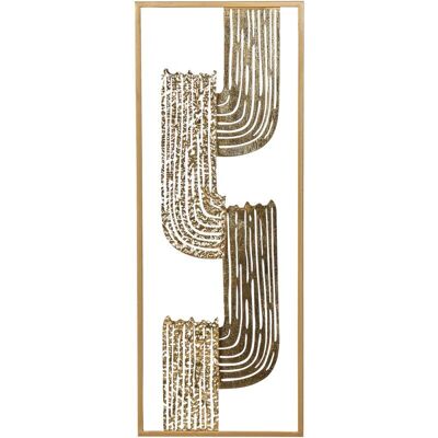 Beliani Wanddekoration Thulium Rechteckig Metall Gold - Wanddekoration Beliani Wanddekoration Thulium Rechteckig Metall Gold - Wanddekoration
