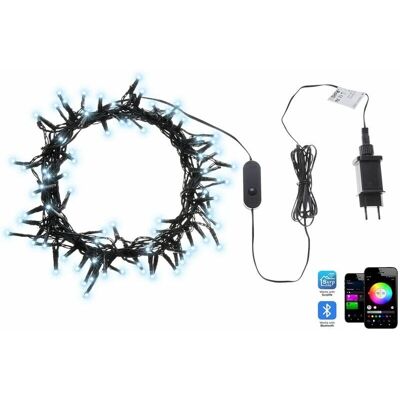 Cadena de luces LED con 100 luces negras controladas por app de cambio de color 1350 cm - Luces de Navidad Cadena de luces LED con 100 luces negras controladas por app de cambio de color 1350 cm - Luces de Navidad