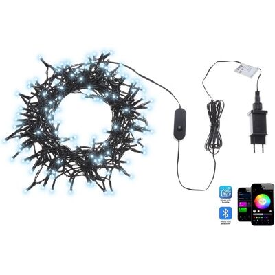 Beliani Weihnachtslichter mit App Schwarz IGALIKU - LED Steuerung, Timer, Indoor/Outdoor Beliani Weihnachtslichter mit App Schwarz IGALIKU - LED Steuerung, Timer, Indoor/Outdoor