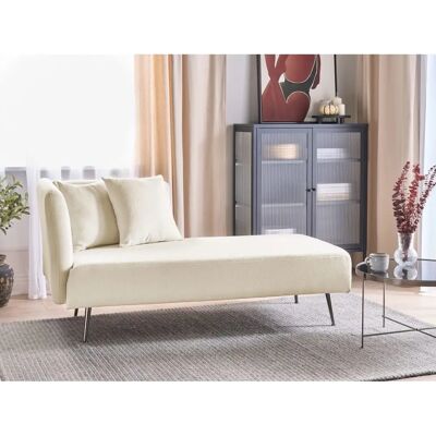 Beliani Eukalyptus Bouclé Vasen Chaise Longue - Moderni Muotoilu Olohuone Beliani Eukalyptus Bouclé Vasen Chaise Longue - Moderni Muotoilu Olohuone