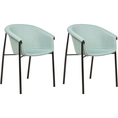 Ensemble de 2 chaises Beliani - Style moderne - Publicité Ensemble de 2 chaises Beliani - Style moderne - Publicité