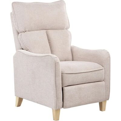 Beliani Recliner - Vintage Tyylinen - Beigen Kangas Beliani Recliner - Vintage Tyylinen - Beigen Kangas