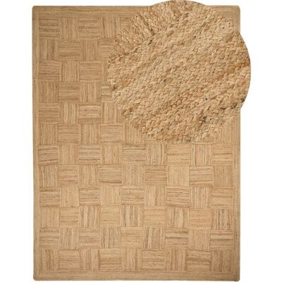 Alfombra de yute beige Beliani - 300x400 cm - Estilo boho Alfombra de yute beige Beliani - 300x400 cm - Estilo boho