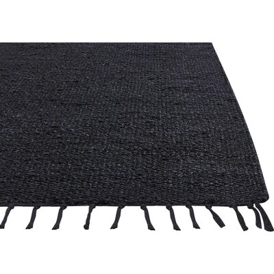 Beliani Alfombra Pasillo Negro Yute 200x300cm - Runner Rug Beliani Alfombra Pasillo Negro Yute 200x300cm - Runner Rug