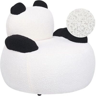 Beliani Panda Lasten nojatuoli valkoinen ja musta - Moderni lastentarvike Beliani Panda Lasten nojatuoli valkoinen ja musta - Moderni lastentarvike