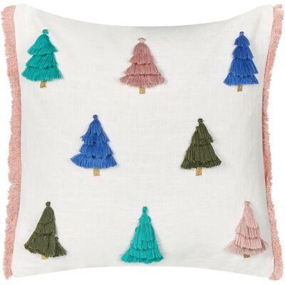 Coussin Arbre de Noël en Coton Beliani - Décoration Festive - Publicité Coussin Arbre de Noël en Coton Beliani - Décoration Festive - Publicité
