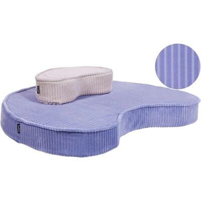 BELIANI Modèle Nili Coussin de sol violet Set de 2 - Publicité BELIANI Modèle Nili Coussin de sol violet Set de 2 - Publicité