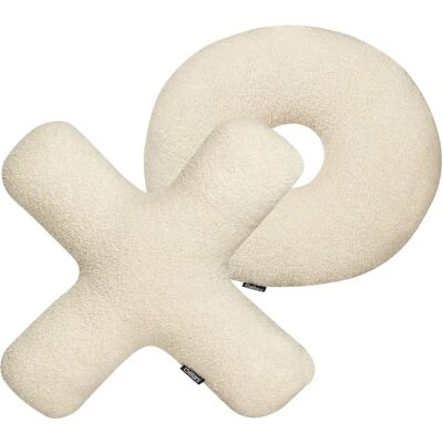 Beliani Cojines de Letras de Teddy Beige - Cojines Beliani Cojines de Letras de Teddy Beige - Cojines