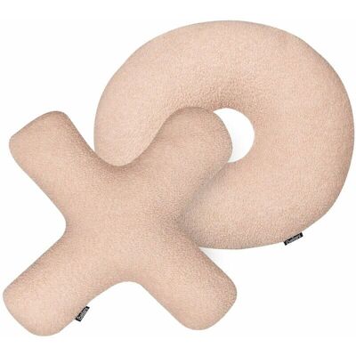 Beliani Pastell Pink Bouclé Kissen-Set 2 - Kissen Beliani Pastell Pink Bouclé Kissen-Set 2 - Kissen