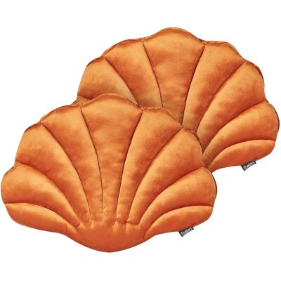 Beliani Modell CONSOLIDA Kissen - 35x47cm, Samt, Orange Beliani Modell CONSOLIDA Kissen - 35x47cm, Samt, Orange