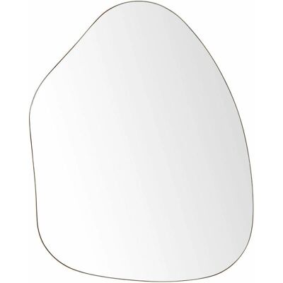 Beliani Goldenes Eisen Glas Oval Wandspiegel - Modern Minimalistischer Dekor Beliani Goldenes Eisen Glas Oval Wandspiegel - Modern Minimalistischer Dekor