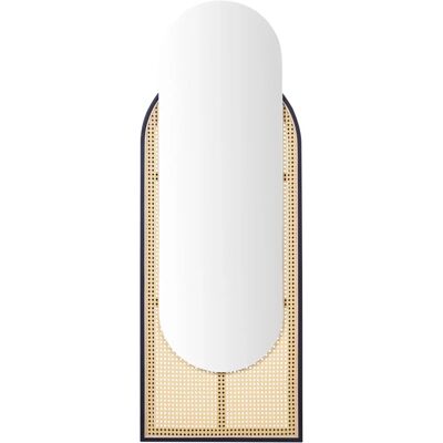 Beliani Wall Mirror NEVERS Natural Rattan - 53x143 cm - Wall Mirror Beliani Wall Mirror NEVERS Natural Rattan - 53x143 cm - Wall Mirror