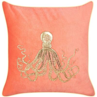 Cojín Beliani - Terciopelo Pulpo 45x45cm Rojo - Decoración Moderna Cojín Beliani - Terciopelo Pulpo 45x45cm Rojo - Decoración Moderna