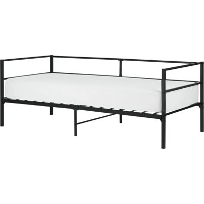 Beliani Sänkykehys - Musta Metalli Yksittäinen - Teollinen Moderni Tyyli Beliani Sänkykehys - Musta Metalli Yksittäinen - Teollinen Moderni Tyyli