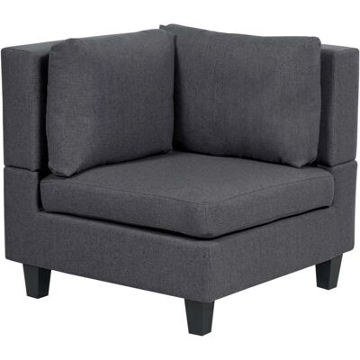 Beliani Sofá Modular Esquinero - Gris Oscuro Beliani Sofá Modular Esquinero - Gris Oscuro