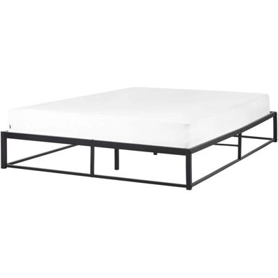 Beliani Metallivuodekehys Musta EU King - 160x200 - Moderni Tyyli Beliani Metallivuodekehys Musta EU King - 160x200 - Moderni Tyyli