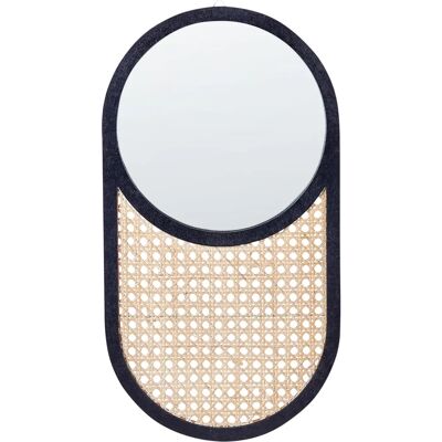 Beliani Rattan-Wandspiegel - Natur, 56cm, Oval - Wohndeko Beliani Rattan-Wandspiegel - Natur, 56cm, Oval - Wohndeko