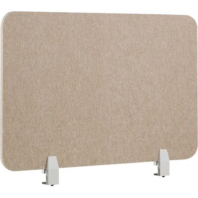 Écran acoustique PET Beige Foncé Beliani - 80x50 cm Cloison de Bureau - Publicité Écran acoustique PET Beige Foncé Beliani - 80x50 cm Cloison de Bureau - Publicité