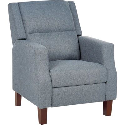 Sillón Reclinable Azul Retro de Beliani - Sillón Sillón Reclinable Azul Retro de Beliani - Sillón