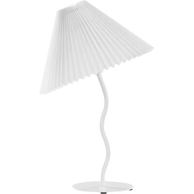 Beliani Alwero Lampe de Table Blanche en Métal Beliani Alwero Lampe de Table Blanche en Métal