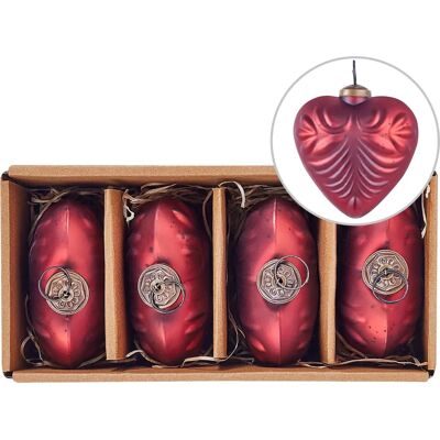 Beliani Weihnachtskugeln Set aus 4 - Weihnachtskugeln Beliani Weihnachtskugeln Set aus 4 - Weihnachtskugeln