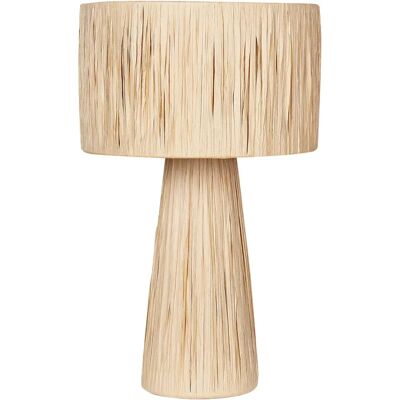 Lámpara de mesa de rafia de palma hecha a mano - Estilo boho Lámpara de mesa de rafia de palma hecha a mano - Estilo boho