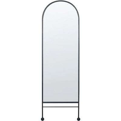 Beliani JARNAGES Black Oval Wall Mirror - Wall Mirror Beliani JARNAGES Black Oval Wall Mirror - Wall Mirror