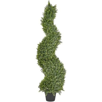 Beliani Künstlicher Topf-Zypressen-Spiraltree 126cm - Kunstpflanze Beliani Künstlicher Topf-Zypressen-Spiraltree 126cm - Kunstpflanze