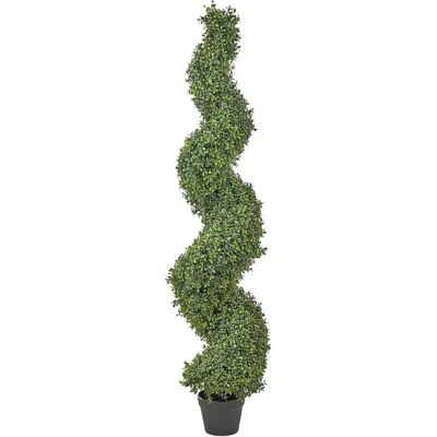 Beliani Künstlicher Topf-Spiralgartenbaum - Kunstpflanze - 158 cm - Grün Beliani Künstlicher Topf-Spiralgartenbaum - Kunstpflanze - 158 cm - Grün