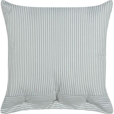 Beliani Set of 2 Decorative Cushions - Green and White Striped Pattern Beliani Set of 2 Decorative Cushions - Green and White Striped Pattern
