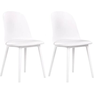 Beliani Ensemble de 2 Chaises à Manger Modernes et Minimalistes - Chaises de Salle à Manger - Publicité Beliani Ensemble de 2 Chaises à Manger Modernes et Minimalistes - Chaises de Salle à Manger - Publicité