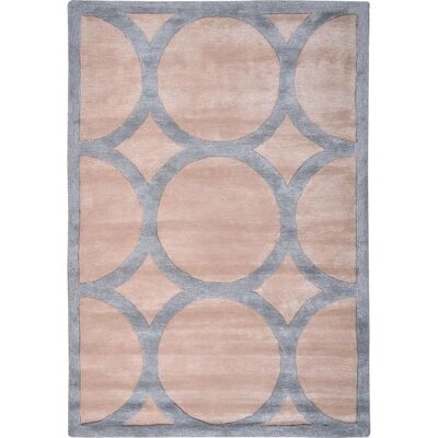 Alfombra moderna beige y gris hecha a mano Beliani - Alfombra rectangular Alfombra moderna beige y gris hecha a mano Beliani - Alfombra rectangular