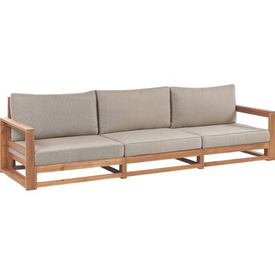 Beliani Canapé de jardin en bois clair FSC Acacia 3 places - Canapé de jardin - Publicité Beliani Canapé de jardin en bois clair FSC Acacia 3 places - Canapé de jardin - Publicité