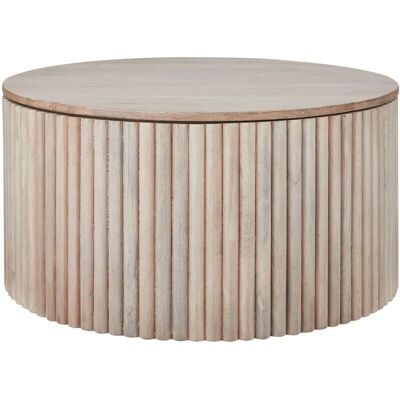 Table basse Beliani - Bois de mangue 70cm avec rangement - Design moderne salon - Publicité Table basse Beliani - Bois de mangue 70cm avec rangement - Design moderne salon - Publicité