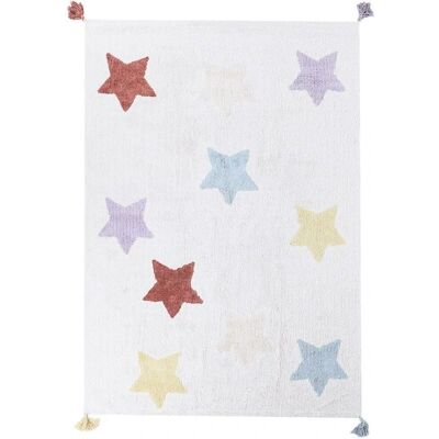 Alfombra infantil de algodón con estrellas - Zona infantil Alfombra infantil de algodón con estrellas - Zona infantil