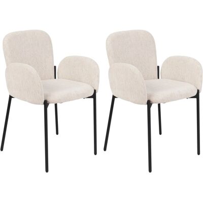 Chaises de salle à manger rétro Beige Beliani - Publicité Chaises de salle à manger rétro Beige Beliani - Publicité