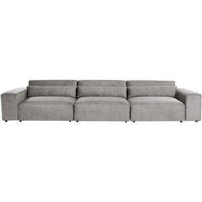Beliani Malli 126x70x364 Harmaa Modulaarinen Sohva - Sohva Beliani Malli 126x70x364 Harmaa Modulaarinen Sohva - Sohva