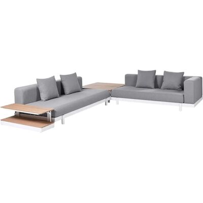 Ensemble de Mobilier de Jardin Beliani - Style Moderne Gris - Publicité Ensemble de Mobilier de Jardin Beliani - Style Moderne Gris - Publicité