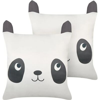 Beliani Coussins Enfants Panda - Ensemble de 2 - Coton - 45x45cm - Publicité Beliani Coussins Enfants Panda - Ensemble de 2 - Coton - 45x45cm - Publicité