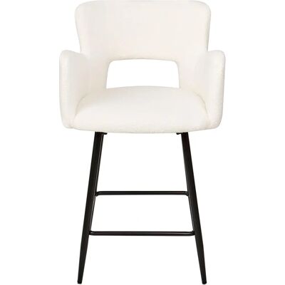 Ensemble de 2 Chaises de Bar - Style Moderne avec Tissu Bouclé - Publicité Ensemble de 2 Chaises de Bar - Style Moderne avec Tissu Bouclé - Publicité