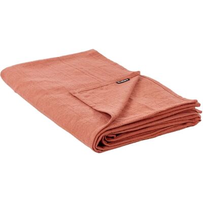 Beliani Peitto - Puuvilla Punainen 200x220cm Klassinen Muotoilu Beliani Peitto - Puuvilla Punainen 200x220cm Klassinen Muotoilu