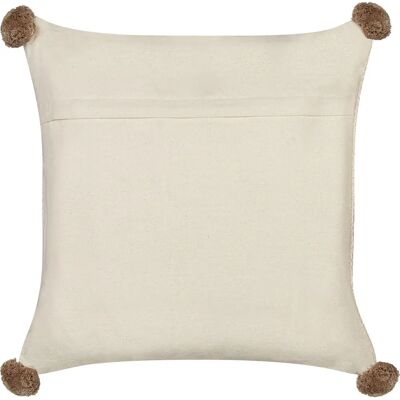 Beliani Ensemble de 2 Coussins en Coton Beige - 45x45 cm - Publicité Beliani Ensemble de 2 Coussins en Coton Beige - 45x45 cm - Publicité